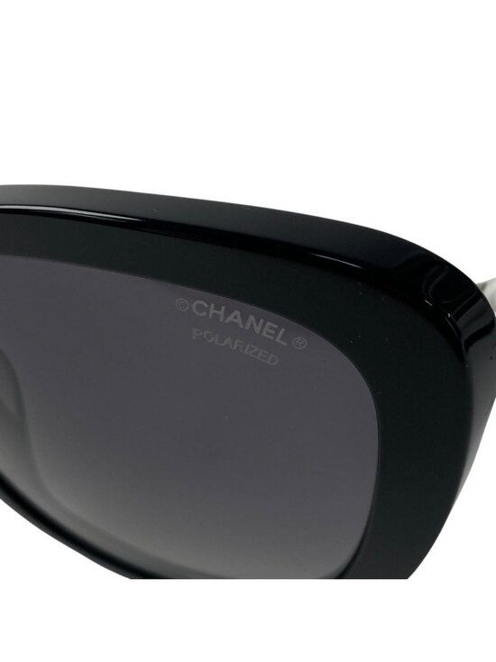 Chanel CC Logo Sunglasses Faux Pearl
